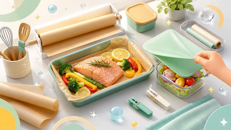 まさかキャベツがアルミホイルの代用に？
