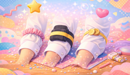 アームバンドの代用はヘアゴムやシュシュで即解決！