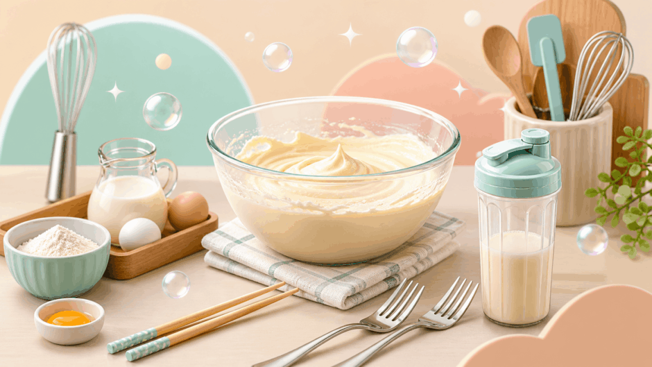 腕が疲れない！身近なアレで泡立て器の代用を完璧にこなす方法