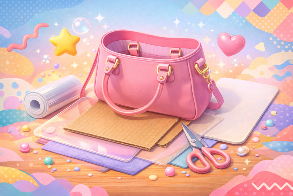 バッグの底板を代用するならコレ！100均プラダンや段ボールで自作する裏技