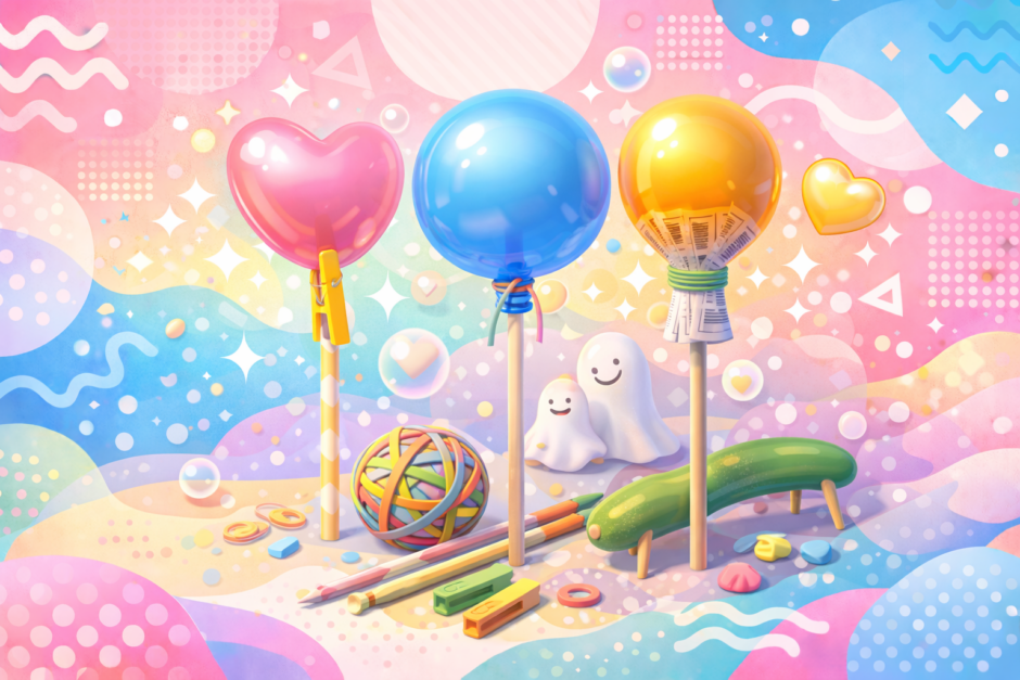 バルーンスティックの代用はコレ！ストローや割り箸で簡単手作り