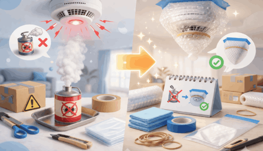 まさかアレがバルサンの火災報知器カバーの代用に？