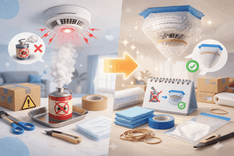 まさかアレがバルサンの火災報知器カバーの代用に？