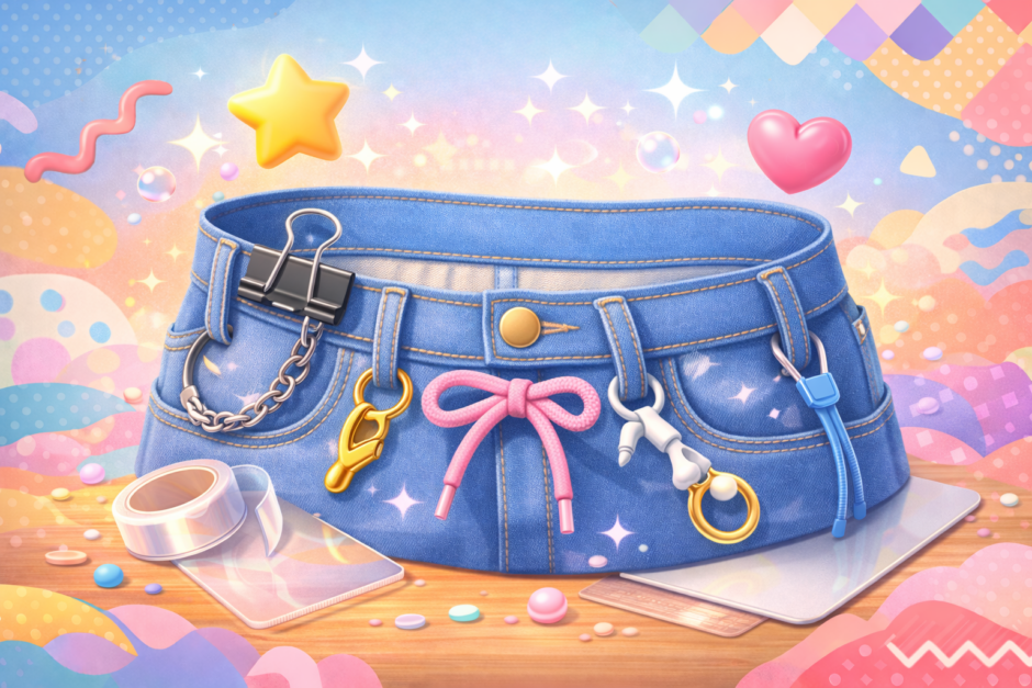 ベルトの代用は紐やスカーフでOK？家にあるものでズボンを固定する裏技