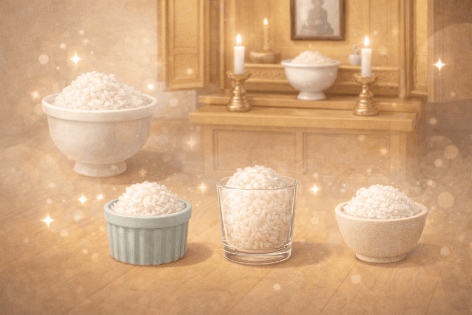 まさかお猪口が仏飯器の代用に？今すぐ役立つ裏技