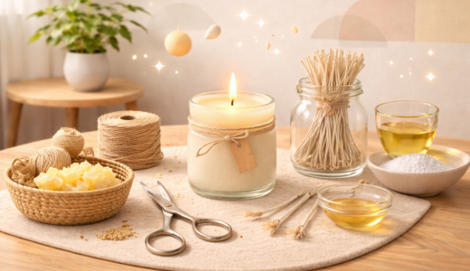 まさかタコ糸がキャンドル芯の代用に？専用品買わずに済む裏技
