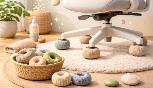 家にあるアレでキャスターカバー代用！床の傷と汚れを防ぐ裏技