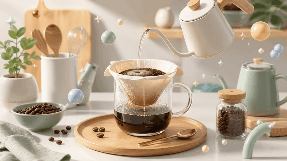 コーヒードリッパー代用で洗い物ゼロ！家にある物で淹れる裏ワザ