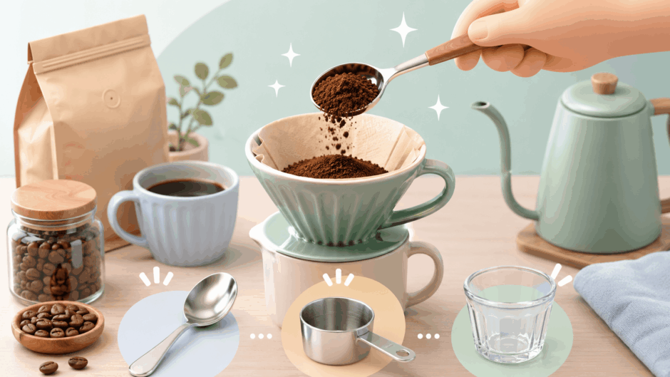 大さじで完璧！コーヒー計量スプーン代用術