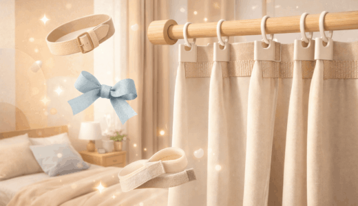 まさかクリップがカーテンテープの代用に？縫わない最強ハック