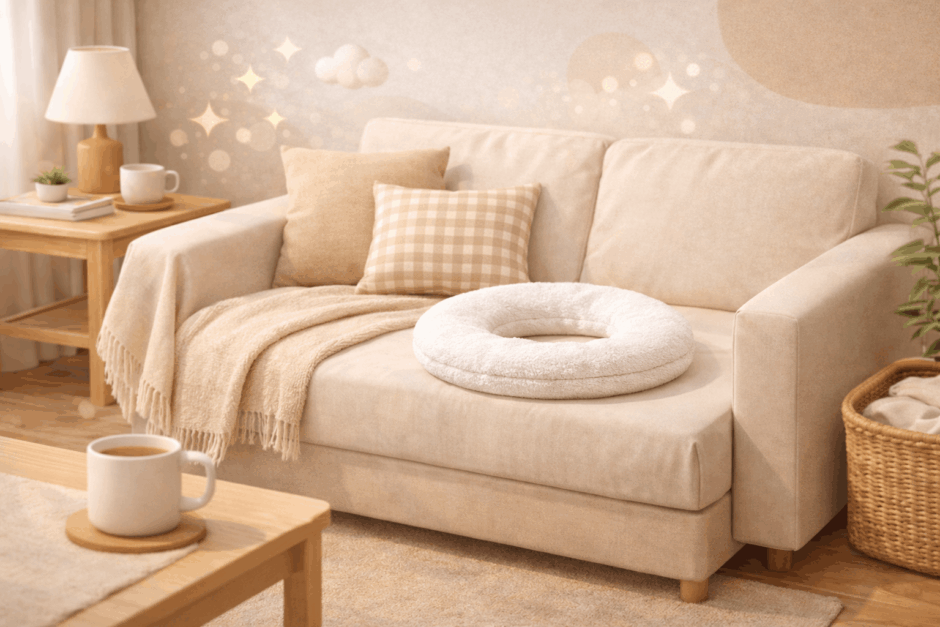 円座クッションの代用はバスタオル！今すぐお尻の痛みを消す方法