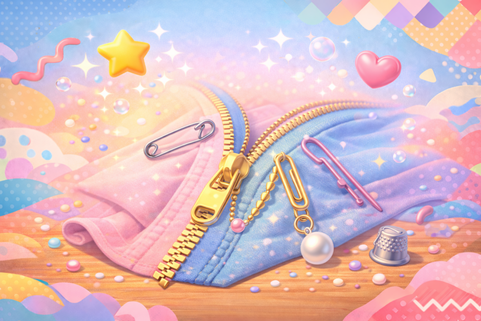 ファスナーのスライダーが折れた時の代用はコレ！即解決