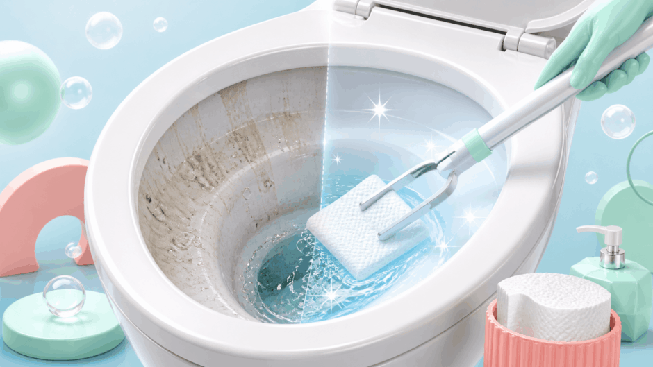 流せるトイレブラシの代用はコレ！家にある紙で乗り切る裏技