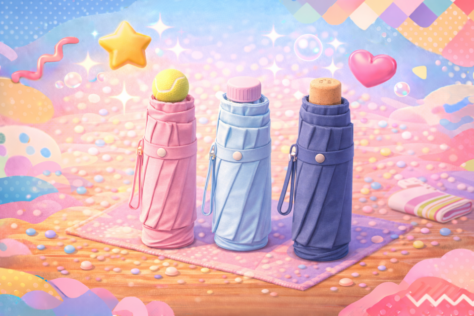 折り畳み傘の石突代用はコレ！キャップやタレビンで即修理