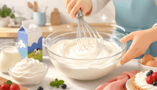 えっ振るだけ？生クリームのミキサー代用と裏技