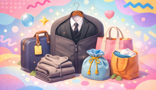 ガーメントバッグの代用は紙袋＋カバーでOK！シワにならない持ち運び術