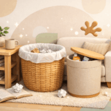 まさか100均フックがゴミ箱の代用に？浮かせる最強収納術