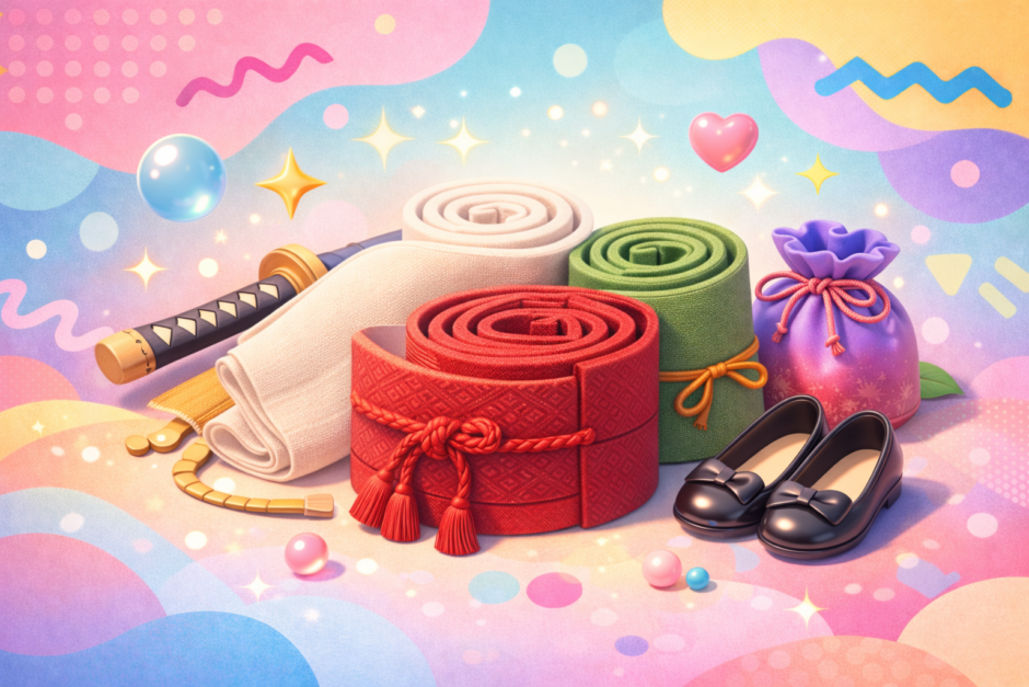 袴下帯の代用は浴衣の半幅帯でOK！着崩れしない結び方のコツ