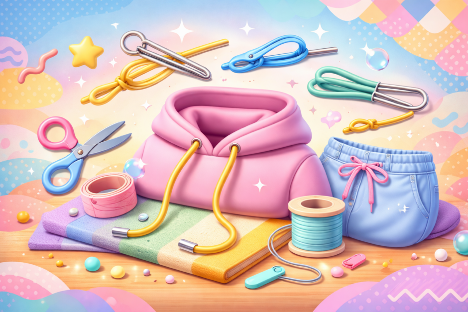 家にあるアレで紐通しの代用！安全ピンやストローも意外と使える！？