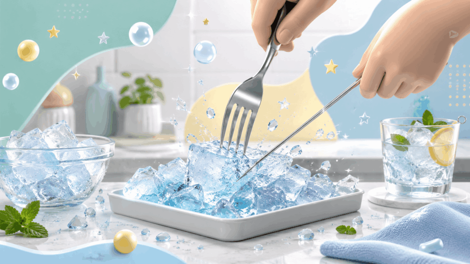 スプーンの柄が神？アイスピックなしで氷を割る代用アイデア