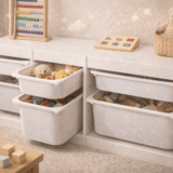 100均アイテムでIKEAトロファストの引き出し代用！コスパ最強術