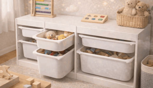 100均アイテムでIKEAトロファストの引き出し代用！コスパ最強術