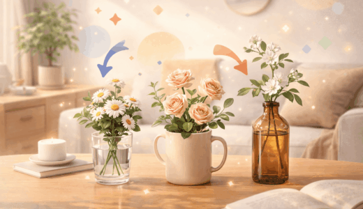 まさかアレが花瓶の代用に？家にあるものでおしゃれに飾る裏技