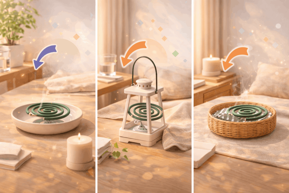 蚊取り線香ホルダーの代用はコレ！家にあるもので火災を防ぐ安全術