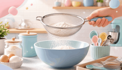 粉ふるいの代用はザルと泡立て器でOK！家にあるもので乗り切る裏技