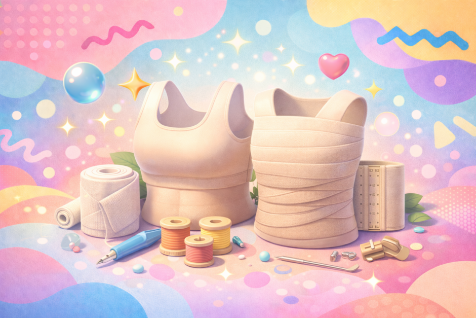 胸つぶしの代用はさらしやスポブラでOK！男装・和装に使える簡単テク