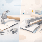 家にあるアレで中綴じホッチキスの代用！