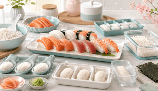 握り寿司型は買わずに代用！タッパーで綺麗に作る裏技