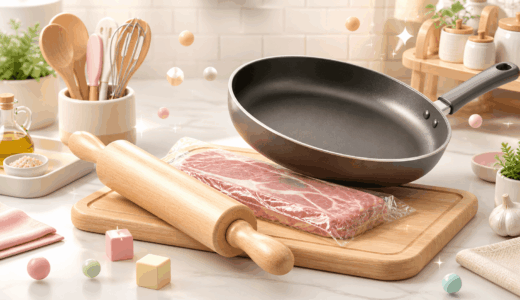 肉たたきの代用は麺棒か包丁の背