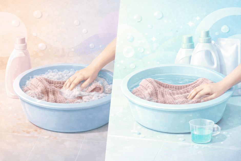 おしゃれ着洗剤の代用はコレ！家にあるシャンプーで優しく洗う