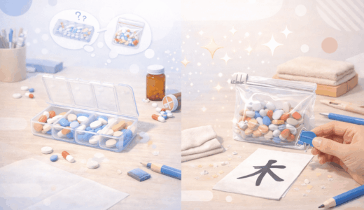 かさばらない！家にある文具でピルケースを代用する裏技