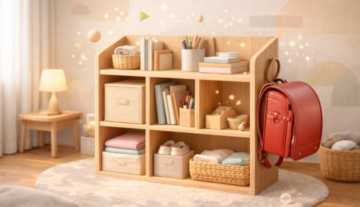 家にあるアレでランドセルラックの代用！0円から始める収納アイデア