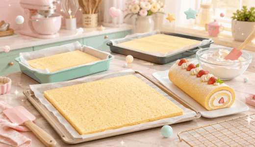 ロールケーキ型の代用はクッキングシートで！家にあるもので節約