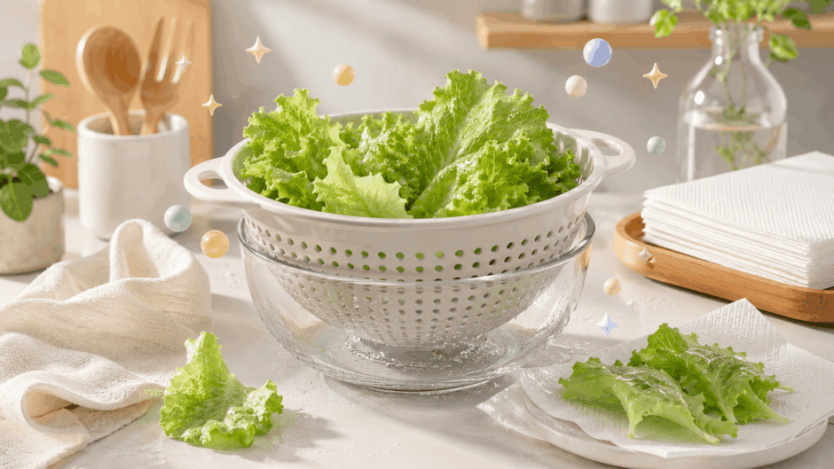 洗い物も減る！サラダスピナーの代用で野菜をシャキッとさせる裏ワザ