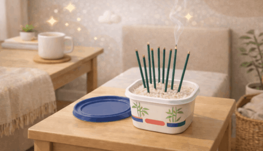家にあるアレで線香入れの代用！0円で解決する仏具ハック