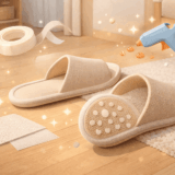 スリッパの滑り止め代用はグルーガン！100均で即解決する裏ワザ