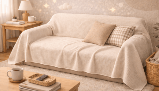 家にあるアレでソファーカバーの代用！0円でおしゃれに防ぐ