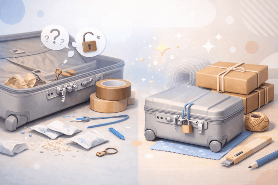 コンビニで解決！スーツケースの鍵を無くした時の代用テク