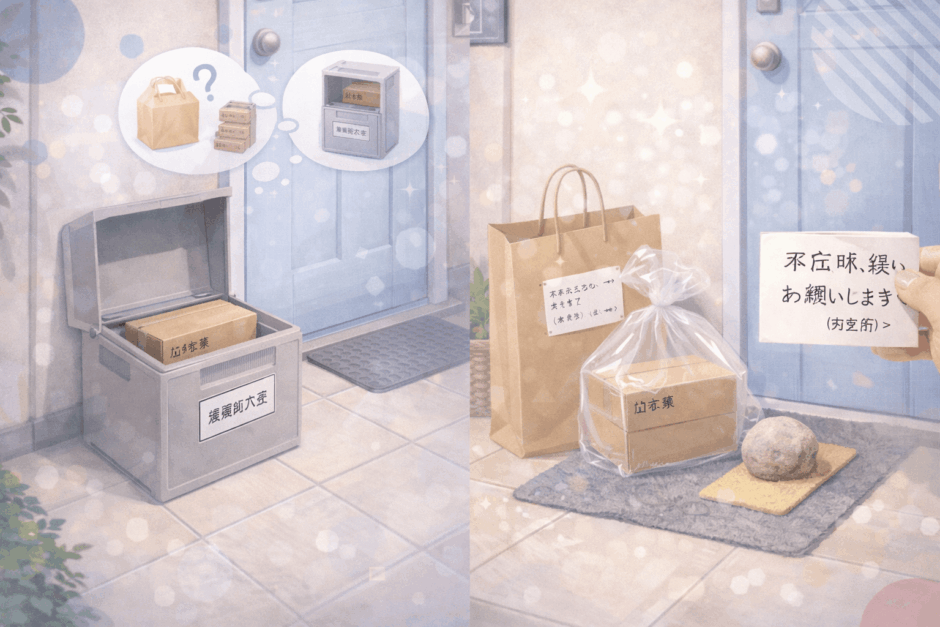 宅配ボックスの代用はコレ！家にあるアレで作る最強アイデア