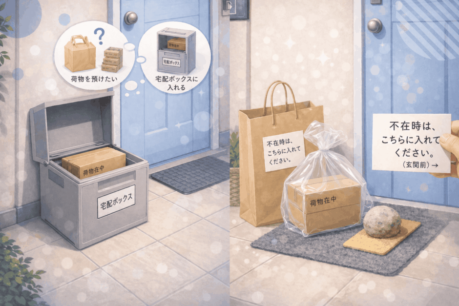 宅配ボックスの代用はコレ！家にあるアレで作る最強アイデア