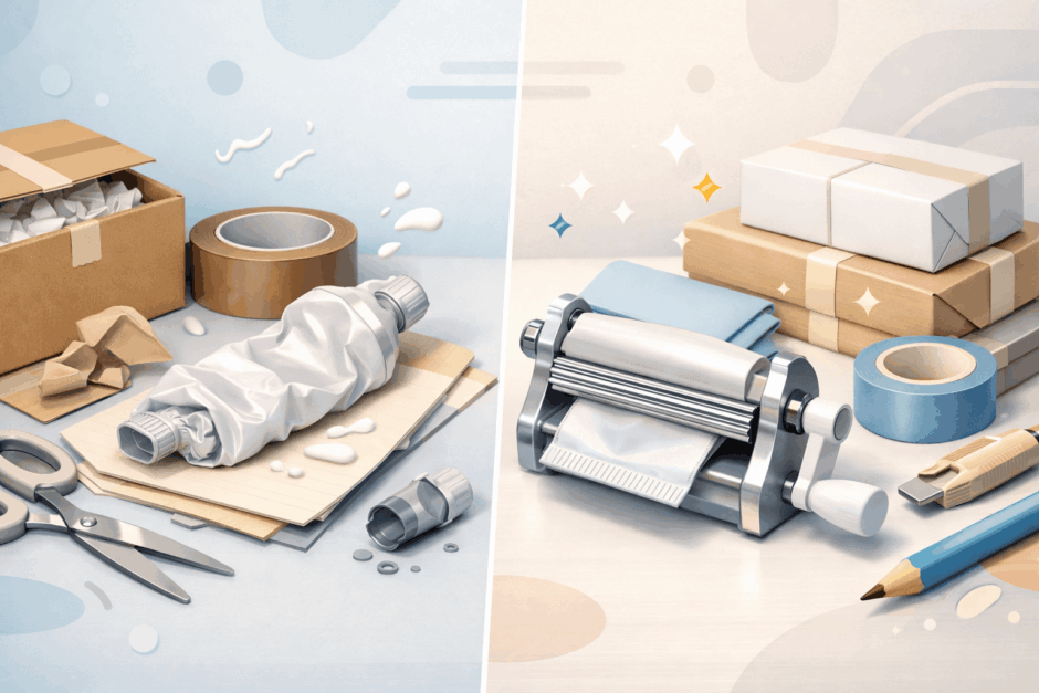 まさかカードがチューブ絞りの代用に？一滴残さず絞り出す技