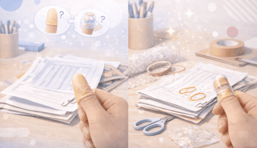 家にあるアレで指サックの代用！紙めくりが爆速になる裏技