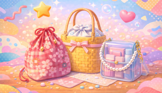 浴衣バッグの代用はコレ！家にある巾着やカゴで0円解決